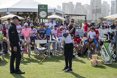 Grassroot Gains: Next generation of local talent take swing at special Emirates Golf Federation clinic during Dubai Desert Classic